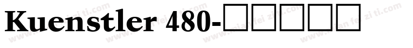 Kuenstler 480字体转换